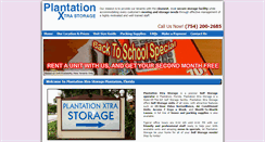 Desktop Screenshot of plantationxtrastorage.com