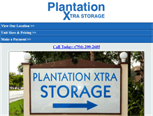 Tablet Screenshot of plantationxtrastorage.com